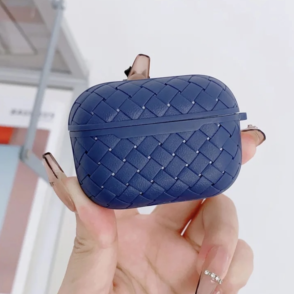 Estuche – Tejido azul para AirPods Pro 1 y 2