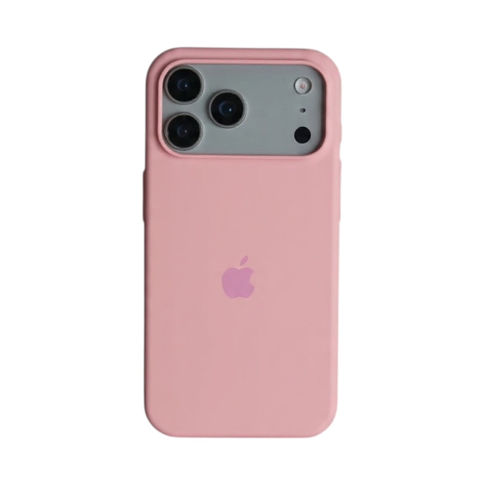 Estuche – Silicona Suave Rosado Pastel para iPhone 17 Pro Max