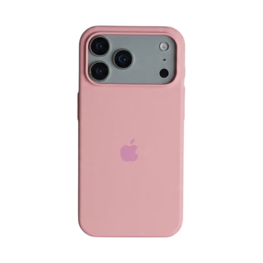 Estuche – Silicona Suave Rosado Pastel para iPhone 17 normal