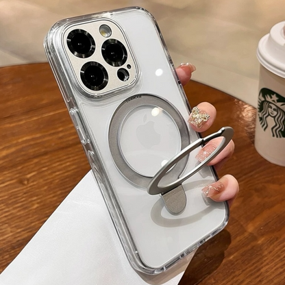 Estuche - Luxury Magnético Gris para iPhone 15 Pro Max