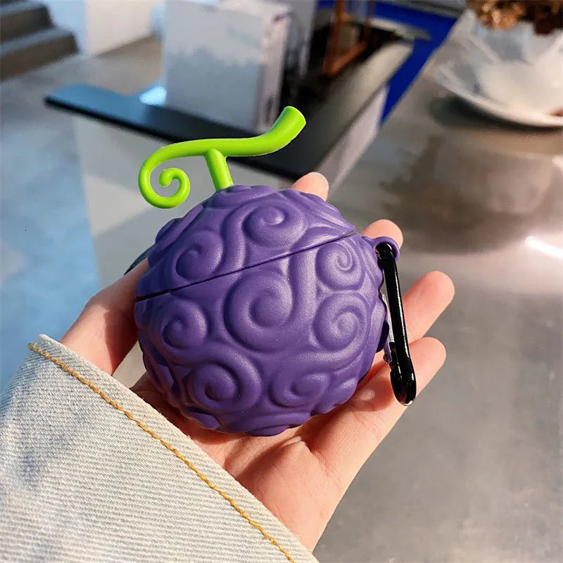 Estuche – Fruta del diablo de One Piece para AirPods Pro 1 y 2