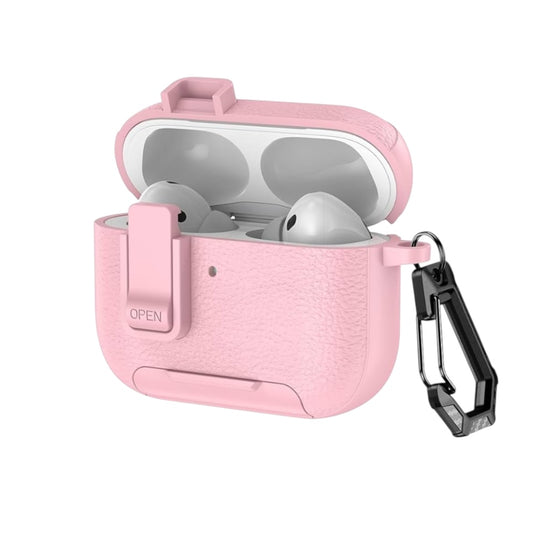 Estuche – Cuero Rosado Nexvora duro para AirPods Pro 1 y 2