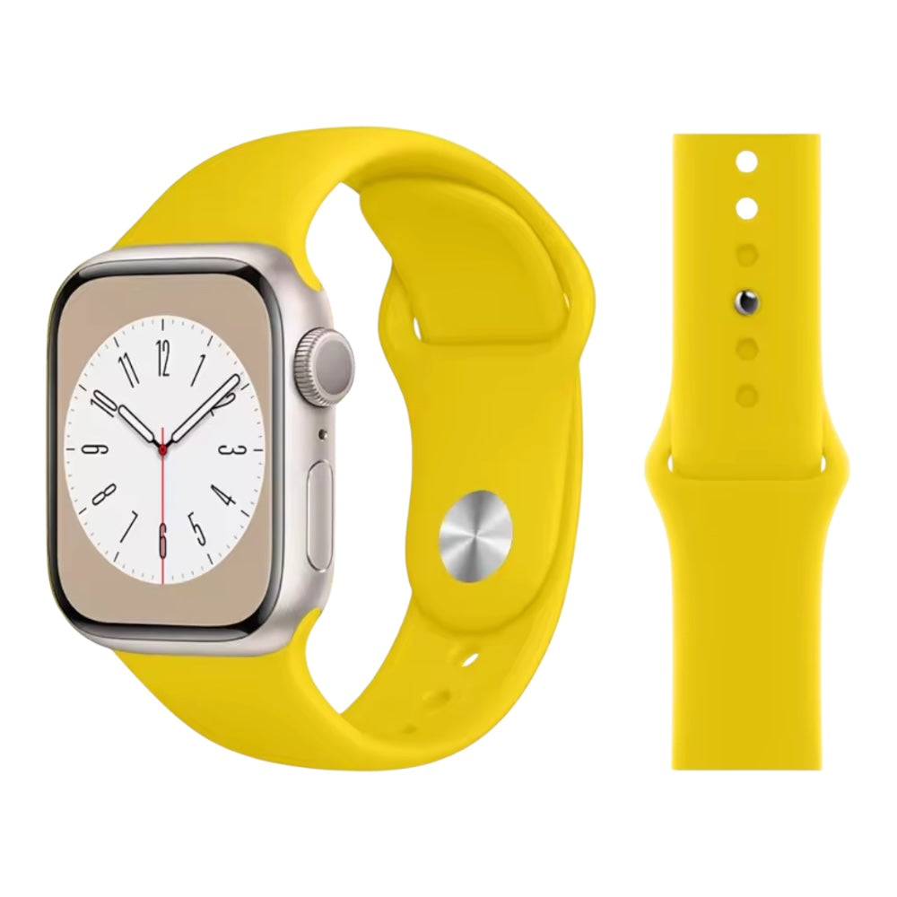 Pulsera - Silicón amarillo fuerte para Apple Watch
