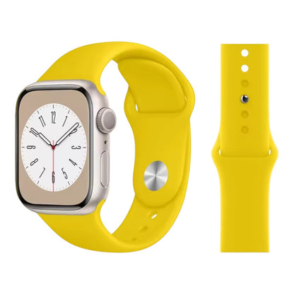 Pulsera - Silicón amarillo fuerte para Apple Watch