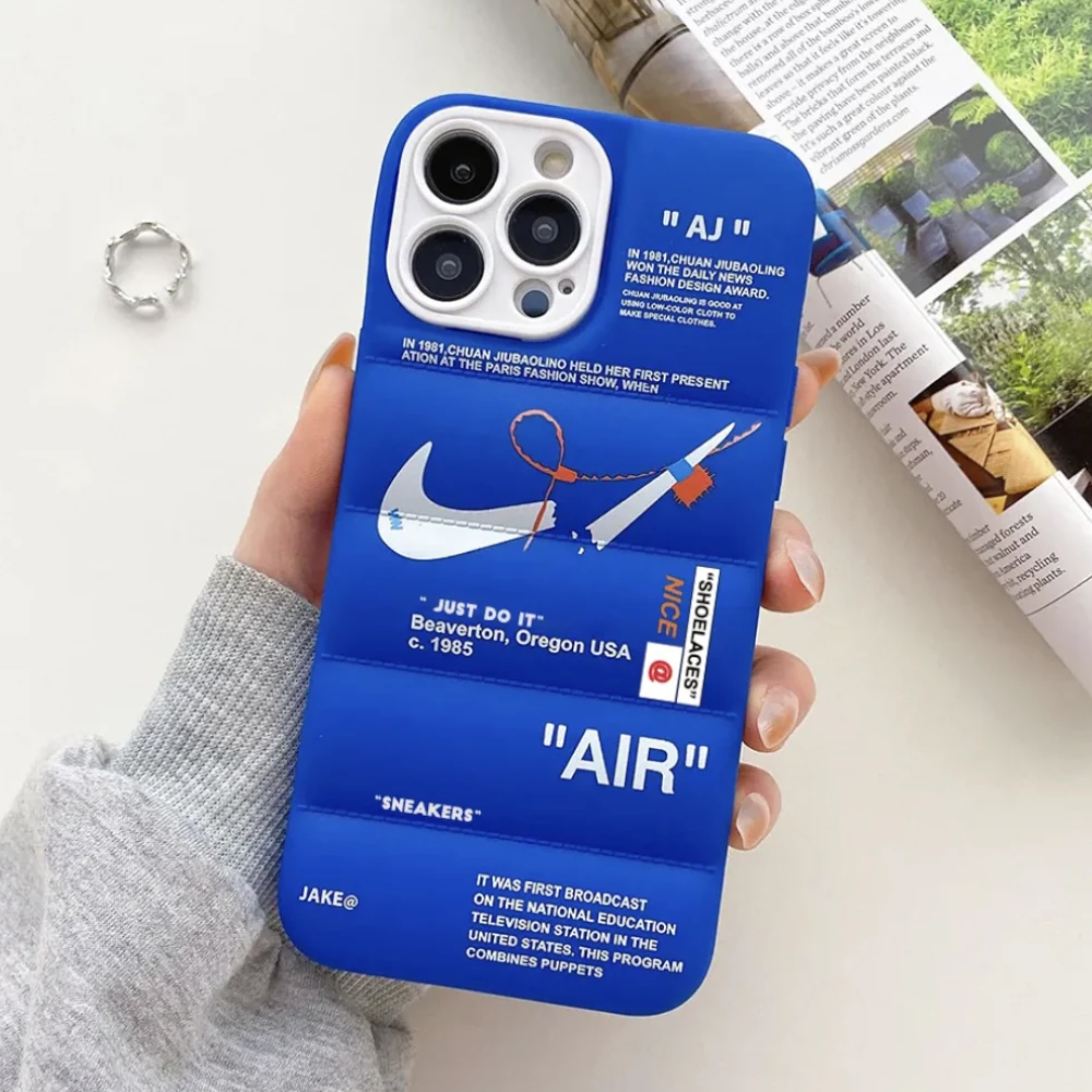 Estuche - Nike puffer azul para iPhone 14 Plus