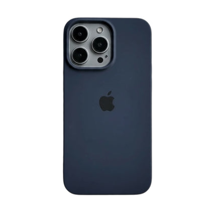 Estuche – Silicona Suave azul marino para iPhone 13 normal