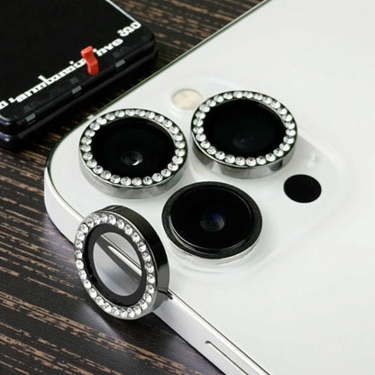 Protectores de cámara - Aros con diamantes  negro