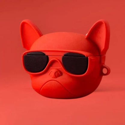 Estuche – Perrito Pug con Lentes para AirPods Pro 1 y 2
