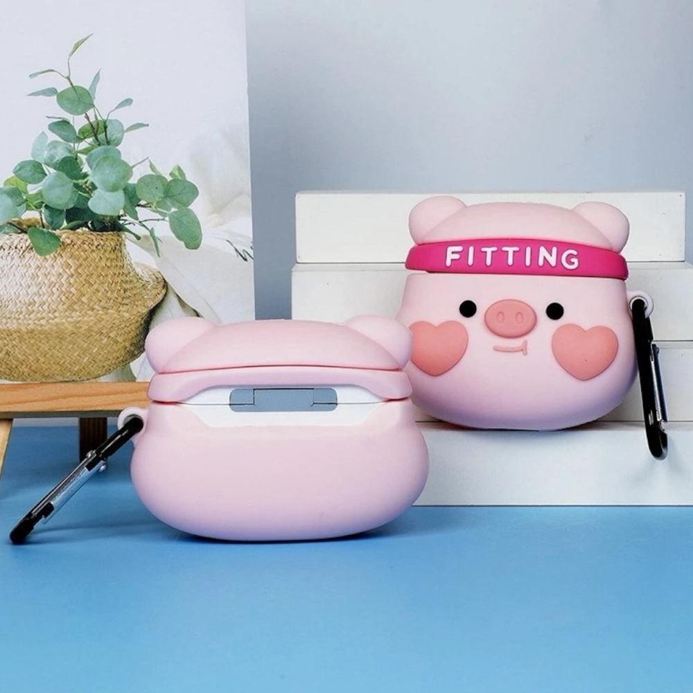 Estuche – Cerdito Fitting Rosado para AirPods 3