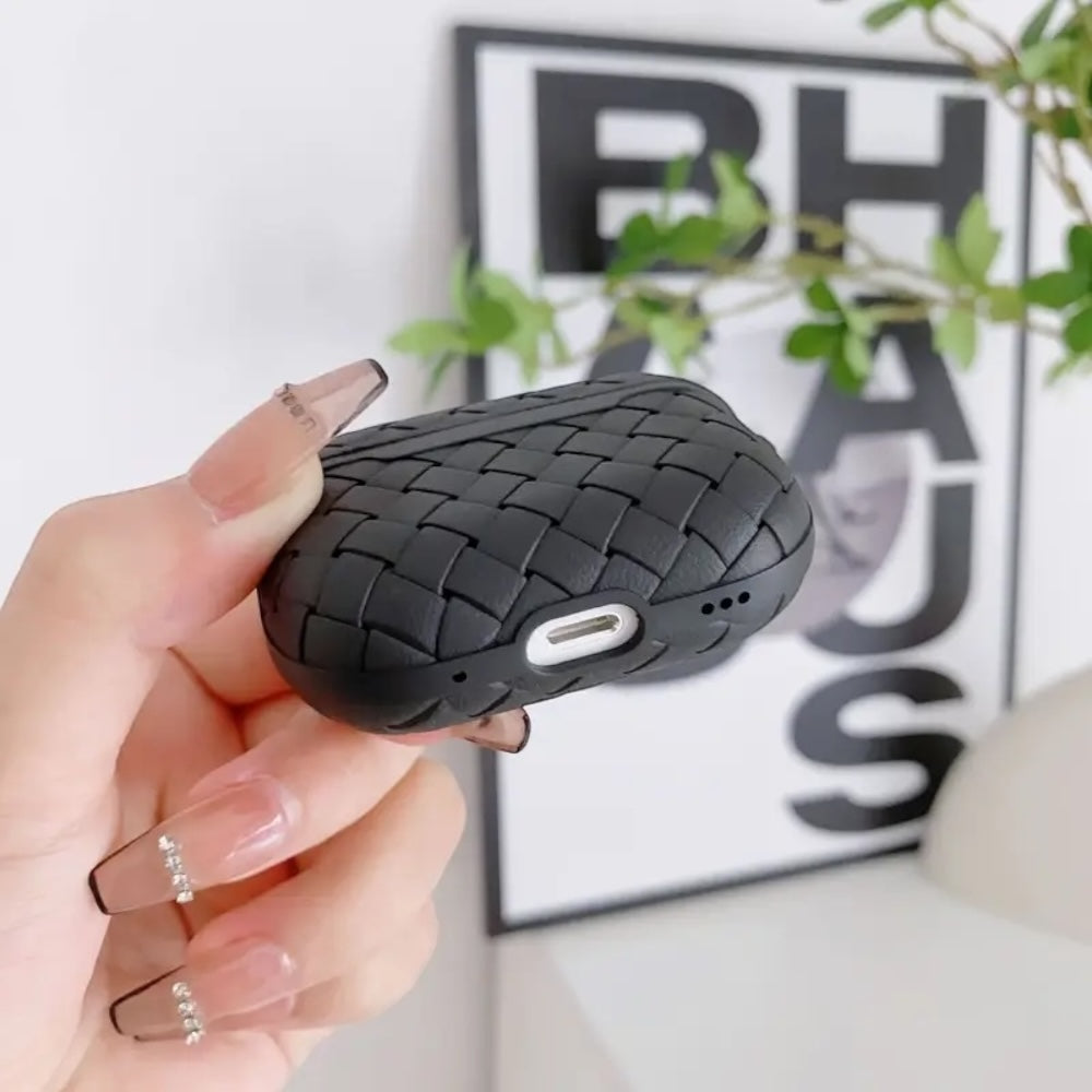 Estuche – Tejido negro  para AirPods Pro 1 y 2