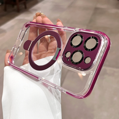 Estuche - Luxury Magnético Púrpura para iPhone 15 Pro Max