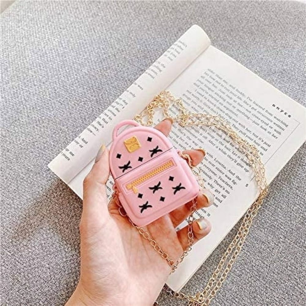 Estuche – Mochila Rosada para AirPods 1 y 2