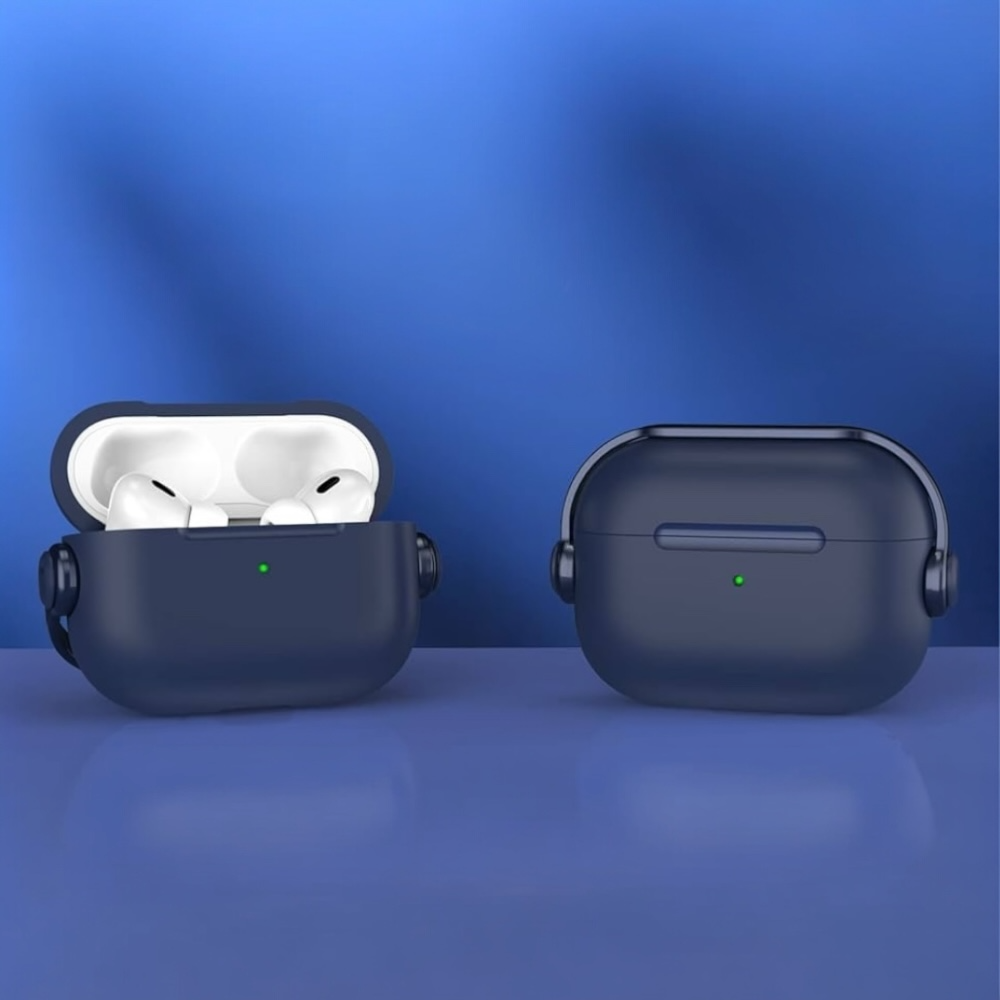 Estuche – Dabuna con simulación audífonos antishock azul para AirPods Pro 1 y 2