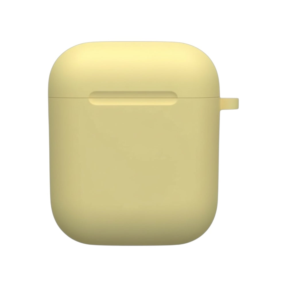 Estuche – Silicon Amarillo pálido para AirPods 1 y 2