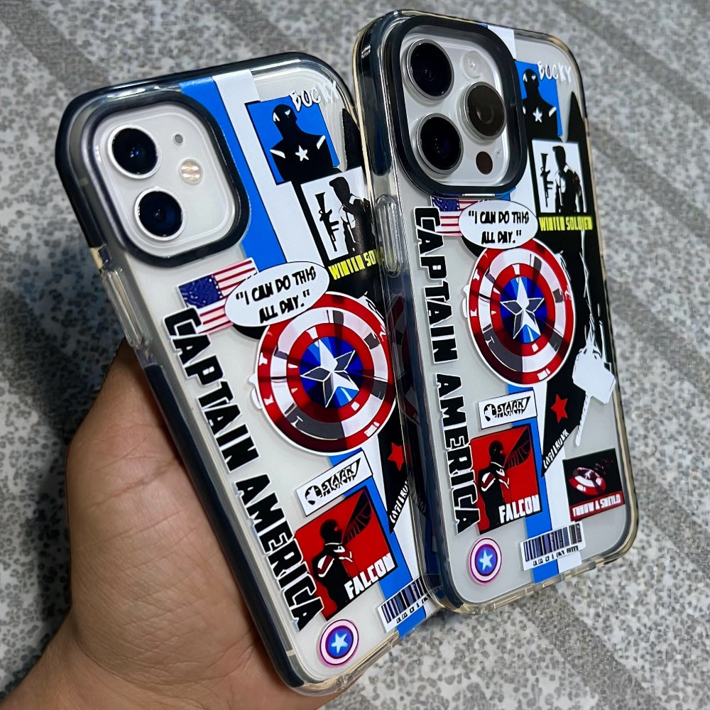 Estuche - Capitán America para iPhone 16 normal
