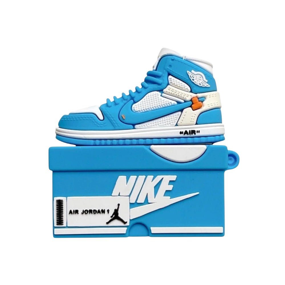 Estuche – Sneaker Box Azul Jordan para AirPods Pro 1 y 2