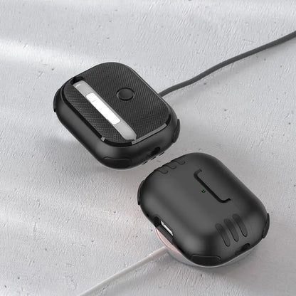 Estuche – Maxjoy Protective antishock negro para AirPods Pro 1 y 2