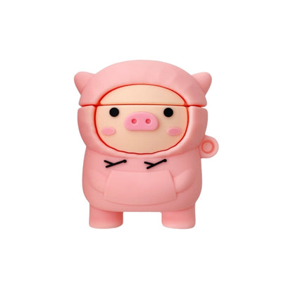 Estuche – Cerdito con Sudadera Rosada para AirPods 1 y 2