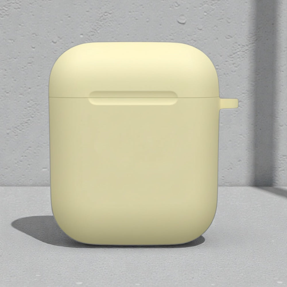 Estuche – Silicon Amarillo pálido para AirPods 1 y 2