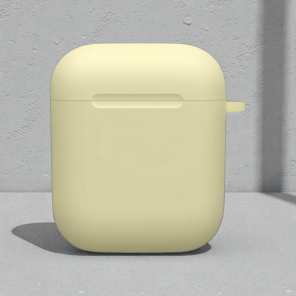 Estuche – Silicon Amarillo pálido para AirPods 1 y 2