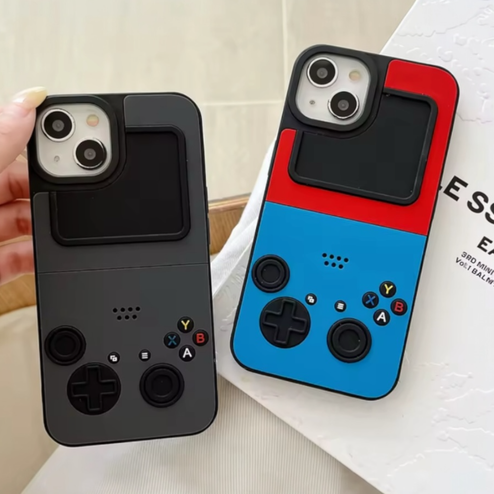 Estuche – Nintendo Video Juego retro negro para iPhone 15 plus