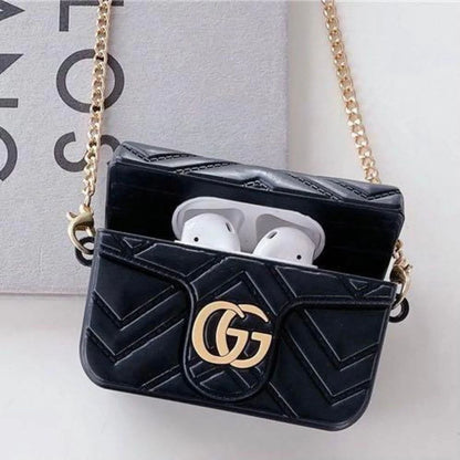 Estuche – Gucci Bolso negro para AirPods 1 y 2