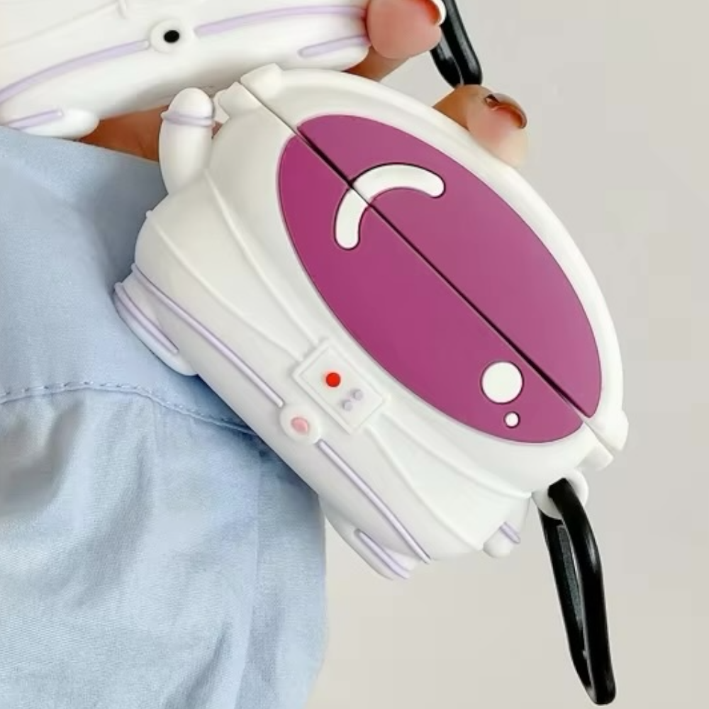 Estuche – Nasa Astronauta Blanco rosa para AirPods 1 y 2