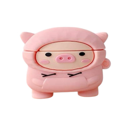 Estuche – Cerdito con Sudadera Rosada para AirPods Pro 1 y 2