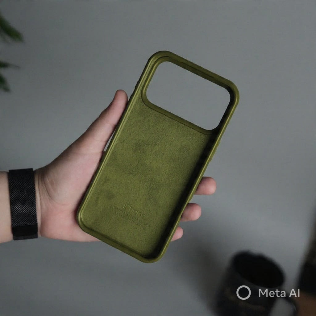 Estuche – Silicona Suave Verde oliva para iPhone 17 Air
