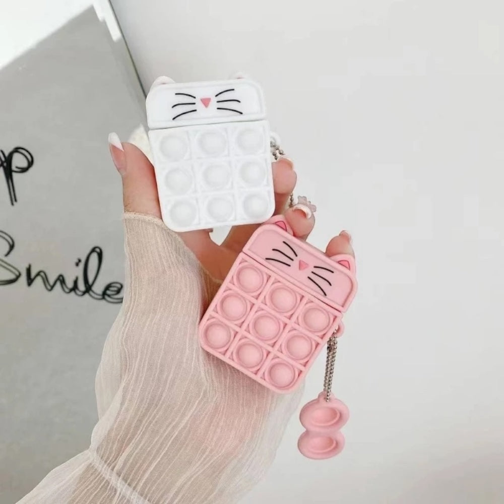 Estuche – Pop it Gatito para AirPods Pro 1 y 2