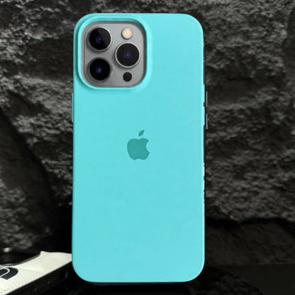 Estuche – Silicona Suave Turquesa para iPhone 13 Pro
