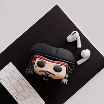 Estuche – Jack sparrow de Piratas del caribe para AirPods Pro 1 y 2