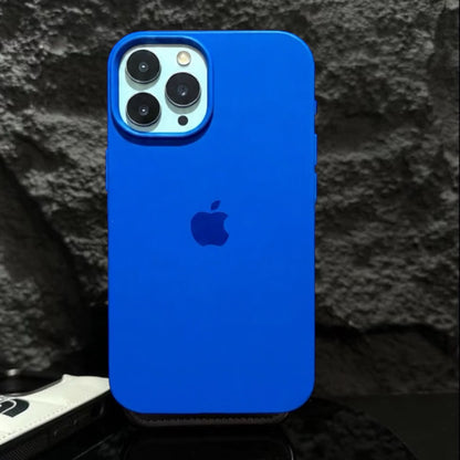 Estuche – Silicona Suave Azul Rey para iPhone 14 Pro Max