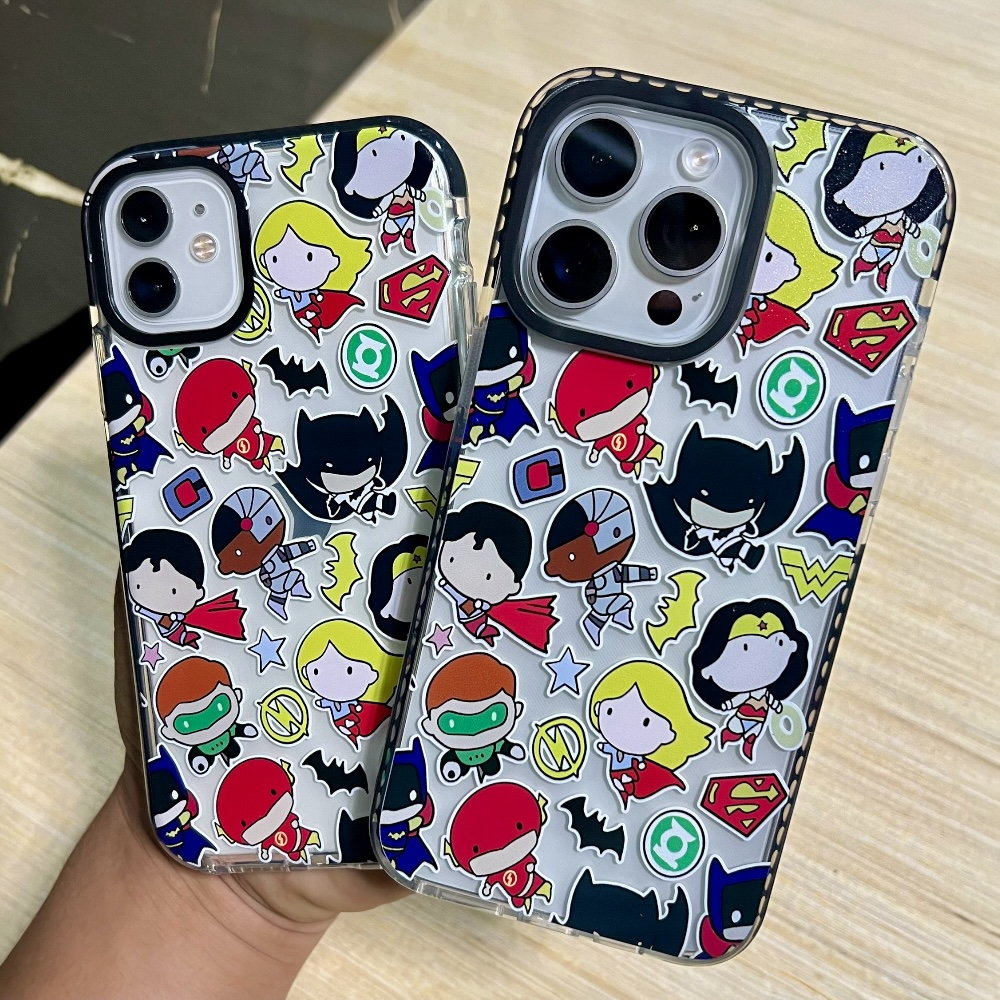 Estuche - DC Heroes Chibi para iPhone 14 plus