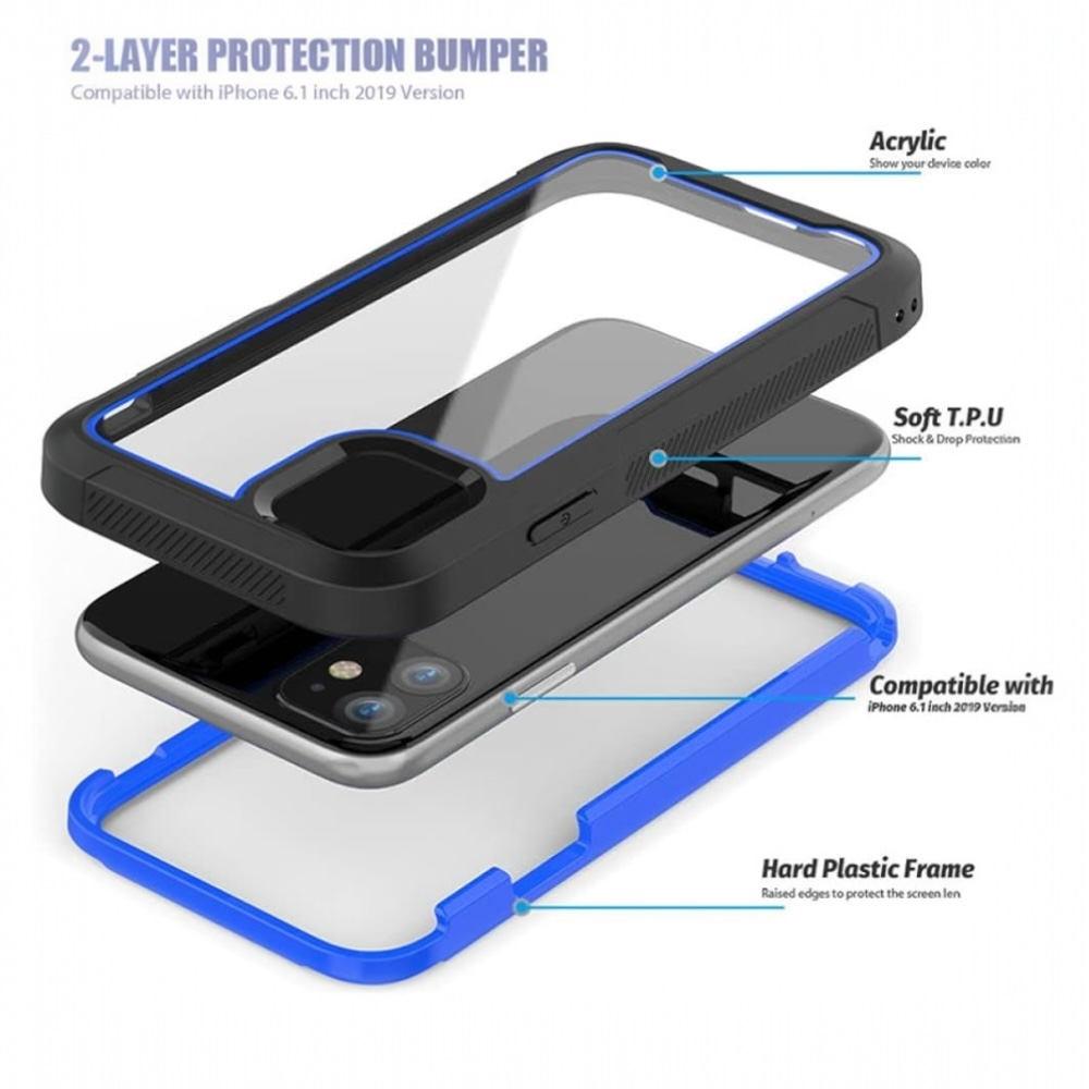 Estuche - Otter box Híbrido azul para iPhone 13 Pro