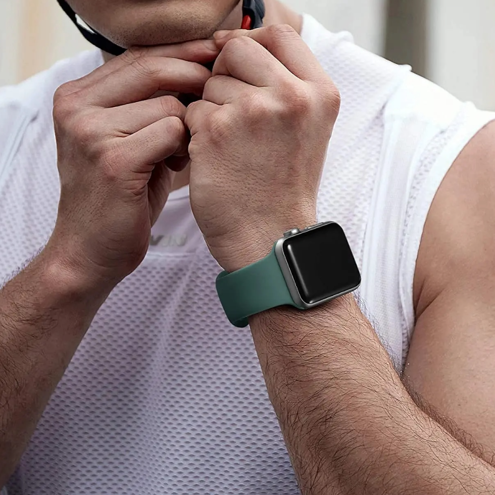 Pulsera - Silicón verde oliva para Apple Watch
