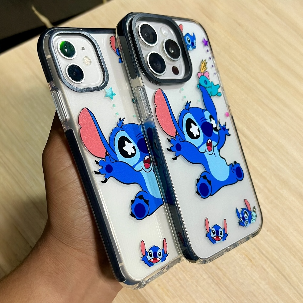 Estuche – Stitch Estrellitas para iPhone 16 normal