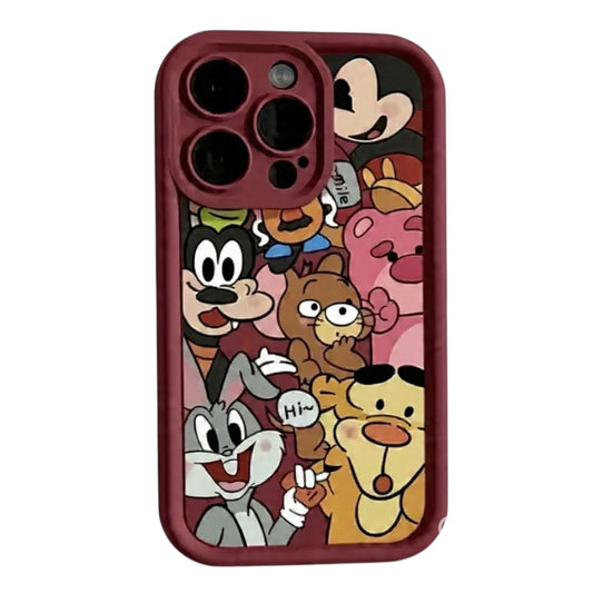 Estuche - Mickey y otros personajes para iPhone 15 Pro