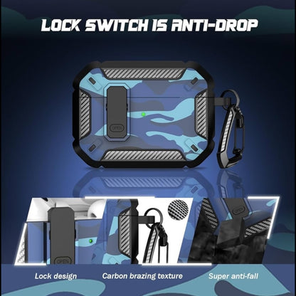 Estuche – Militar case azul antishock para AirPods Pro 1 y 2