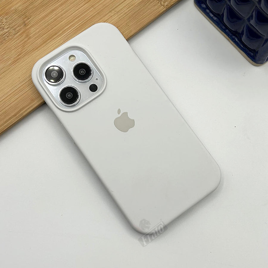 Estuche – Silicona Suave blanco para iPhone 16 normal