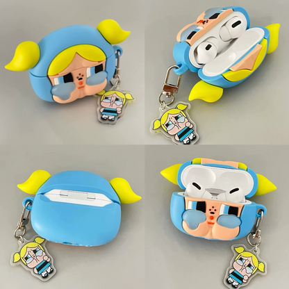 Estuche – Bombón Azul Bubbles para AirPods 4