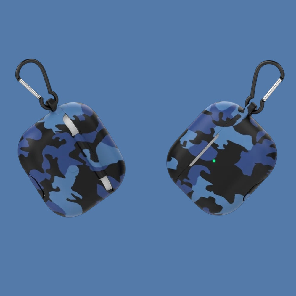 Estuche – Camuflaje azul para AirPods Pro 1 y 2
