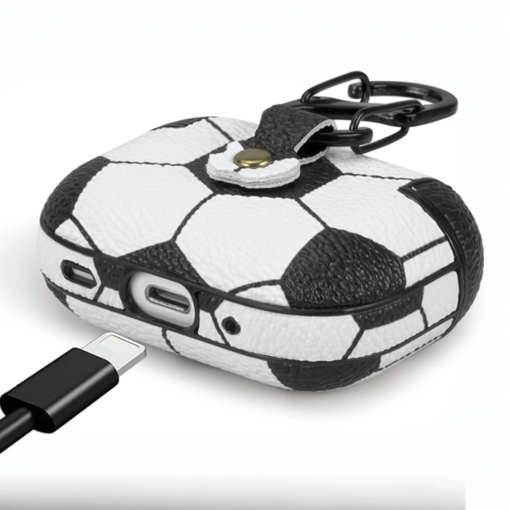 Estuche – Cuero Futbol duro para AirPods Pro 1 y 2