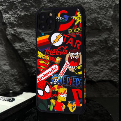 Estuche - Personajes animados para iPhone X/XS