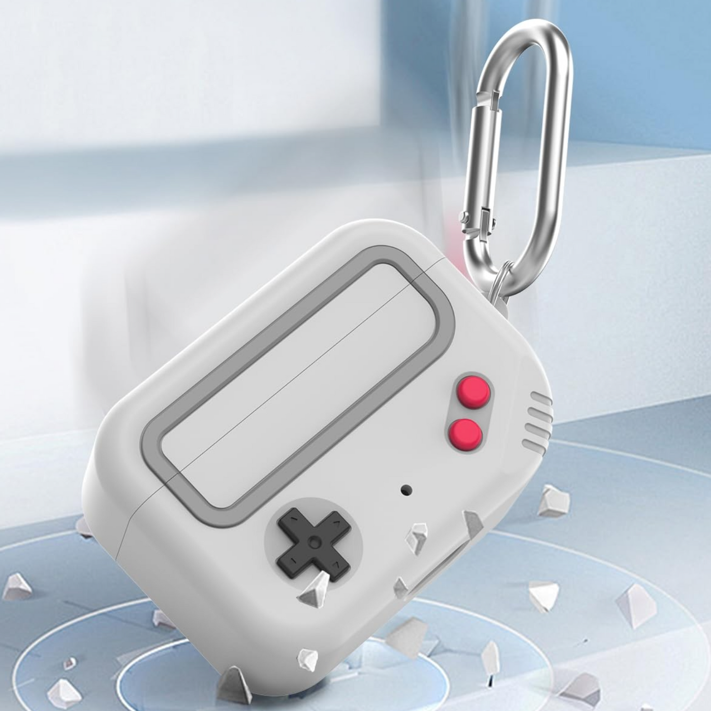 Estuche – Consola Video Juegos Retry gris  para AirPods Pro 1 y 2
