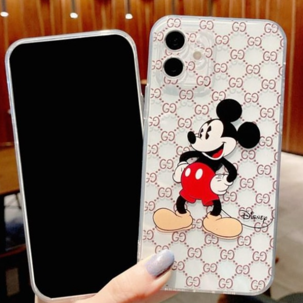 Estuche - Mickey Mouse con Gucci para iPhone 7/8/SE