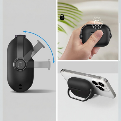 Estuche – Dabuna con simulación audífonos antishock Negro para AirPods Pro 1 y 2