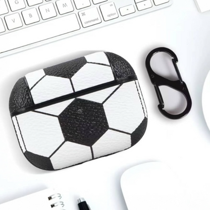 Estuche – Cuero Futbol duro para AirPods Pro 1 y 2