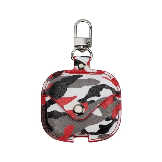 Estuche – Cuero Camuflaje rojo para AirPods Pro 1 y 2