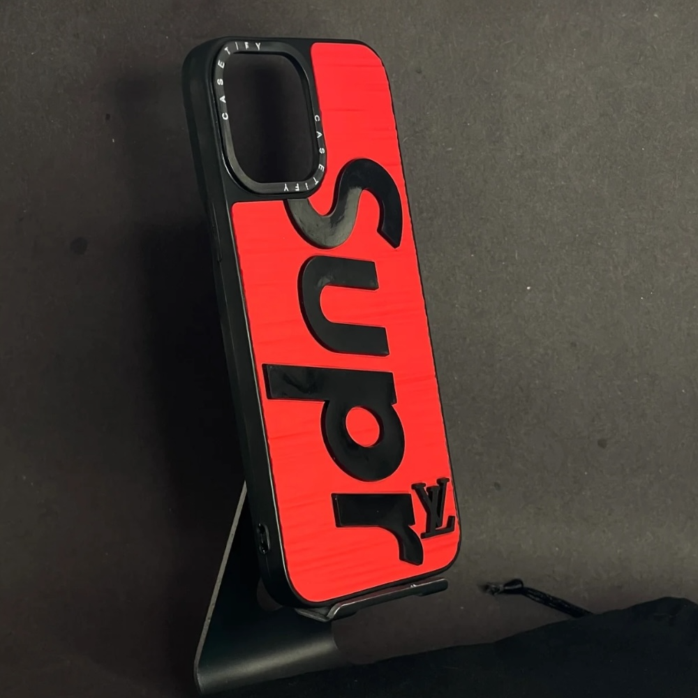 Estuche - SUP de Supreme ft LV para iPhone 13 Pro Max